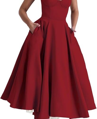vestido rojo Vestido de corse